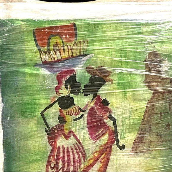 Painting - Joyful Couple  -  Woman and Man Celebrating Caribbean Life - Picture 4 of 7